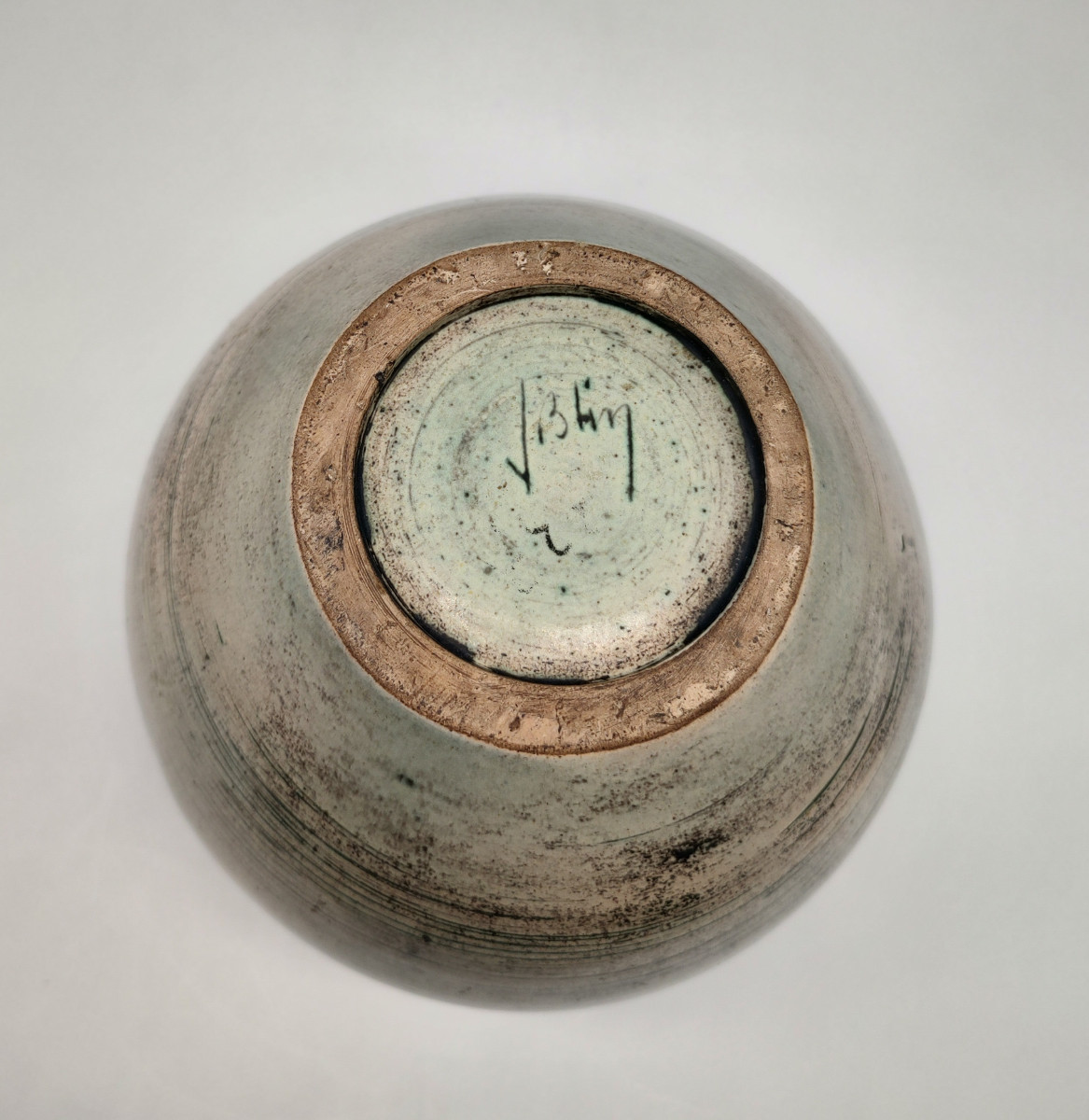 Blin Jacques (1920/1996) - Ball Vase With Bird Design-photo-4