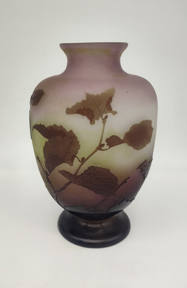 Établissements Gallé - Vase à décor de Noisetier-photo-4