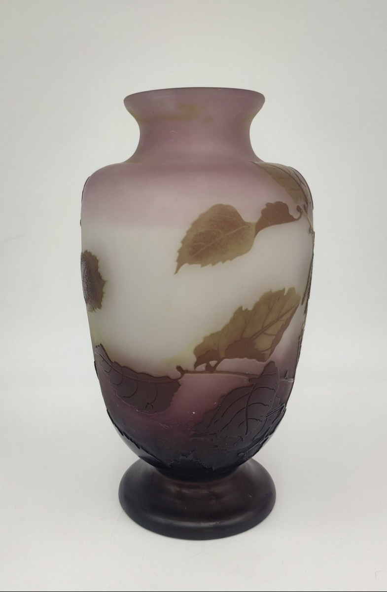 Établissements Gallé - Vase à décor de Noisetier-photo-1