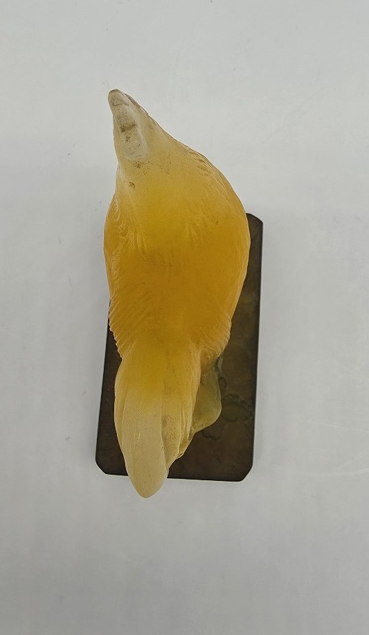 A. Walter Verrier d'Art & Muller, Sculptor - Glass Paste Sculpture Depicting A Rooster.-photo-7