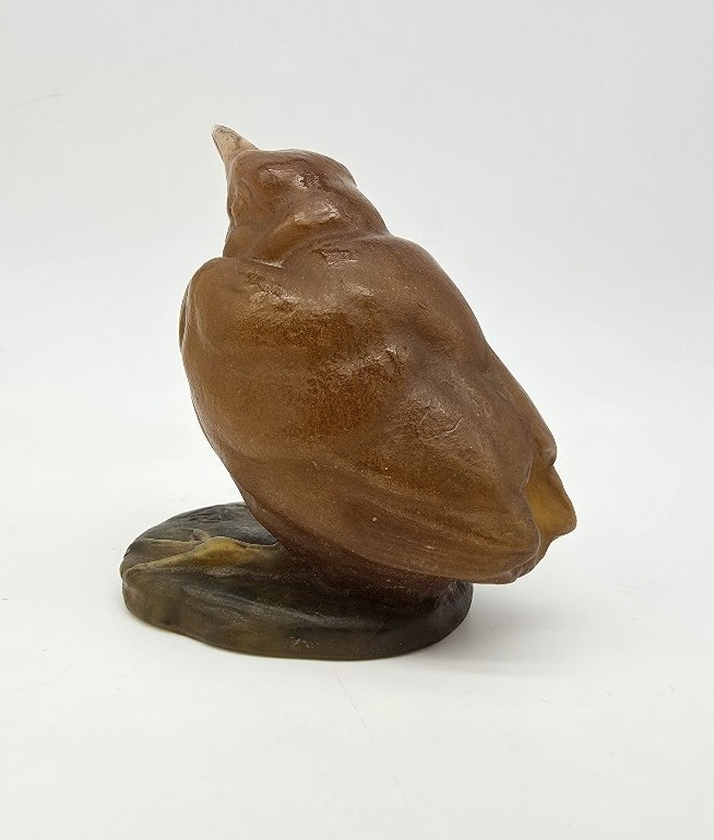 Amalric Walter (1870–1959) & Henri Berger (1870–1937) — Glass Paste Sculpture Of A Sparrow.-photo-4