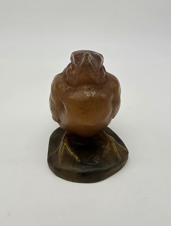 Amalric Walter (1870–1959) & Henri Berger (1870–1937) — Glass Paste Sculpture Of A Sparrow.-photo-3