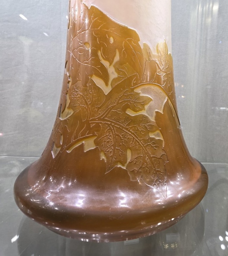 ÉTABLISSEMENTS GALLÉ (1904-1936) - Vase décor d’ombelles gravées en camée à l'acide.-photo-6