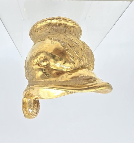Atelier Chanou - Epoque Empire - Pot à lait à fond entièrement doré à forme de tête de canard.-photo-3