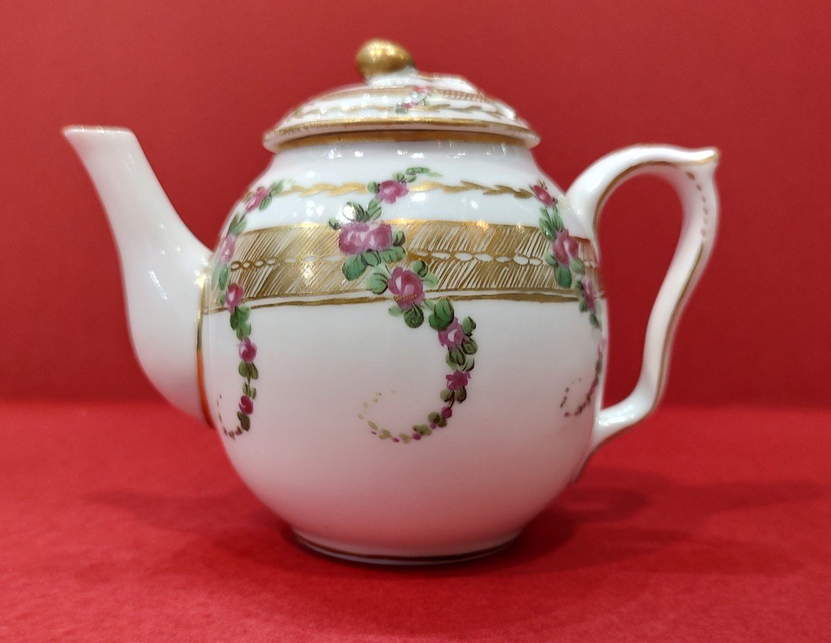 Manufacture De Locré - Globular Jug And Its Lid - Eighteenth Century.-photo-2