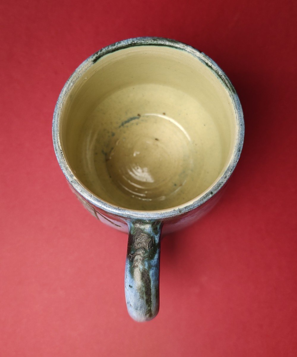 Jacques Blin (1920 - 1995) - Mug With Scarified Decor Of An Auroch.-photo-4