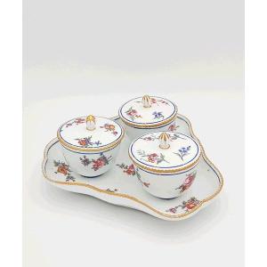 Sèvres - XVIIIe Siècle - Confiturier à Trois Pots Avec La Lettre-date "z" Pour 1777.