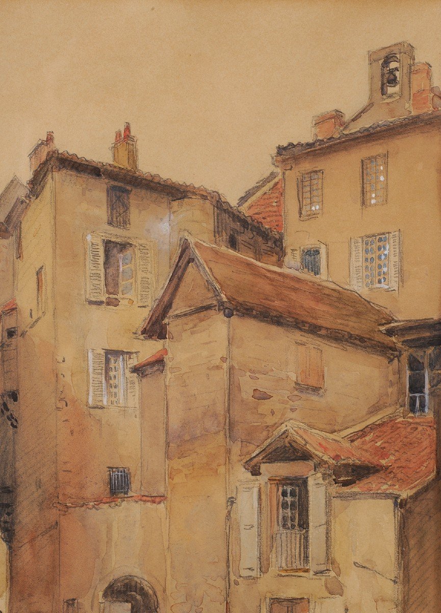 Alfred Hoën (1868-1954) Rue De l'Harmonie Périgueux-photo-4