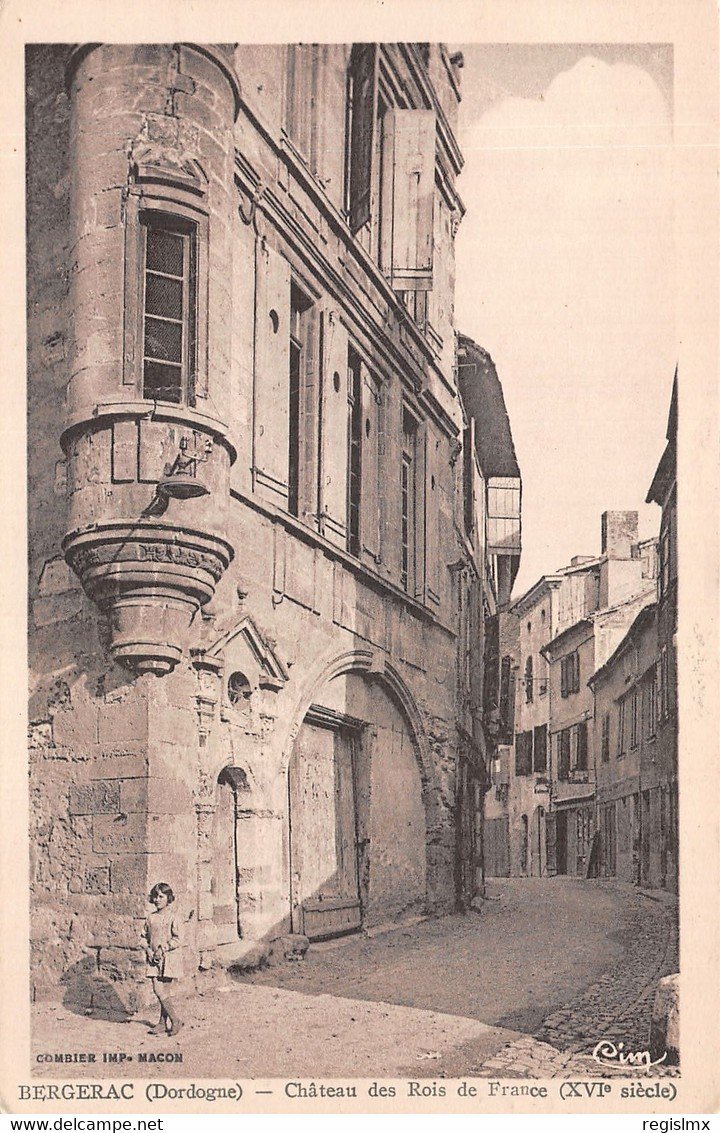 André Albarède (1895-1984) Bergerac, les arcades de l'hôtel Peyrarède-photo-3