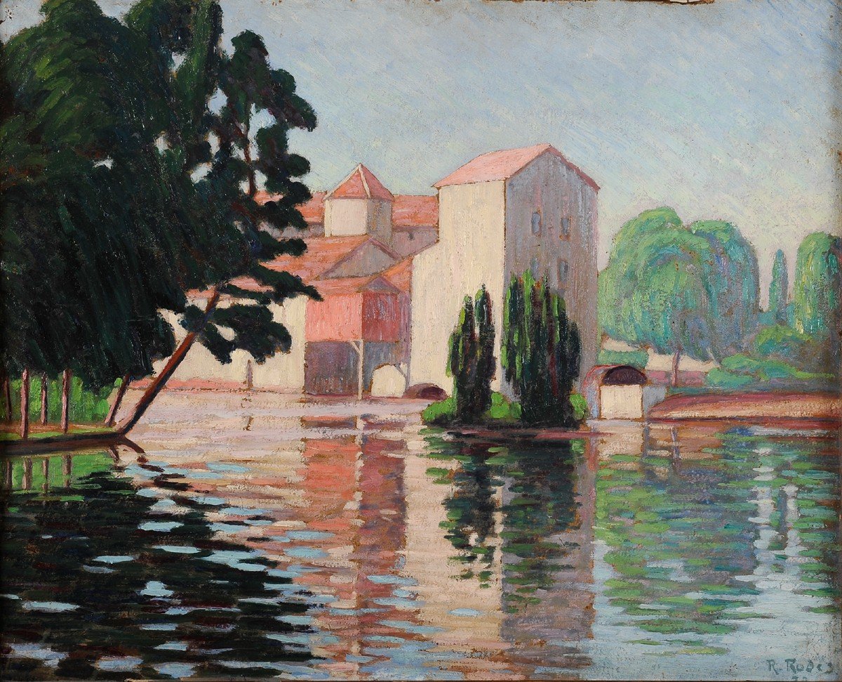 René Rodes (1896-1971) Moulin de Mounards à Trélissac Périgueux Dordogne