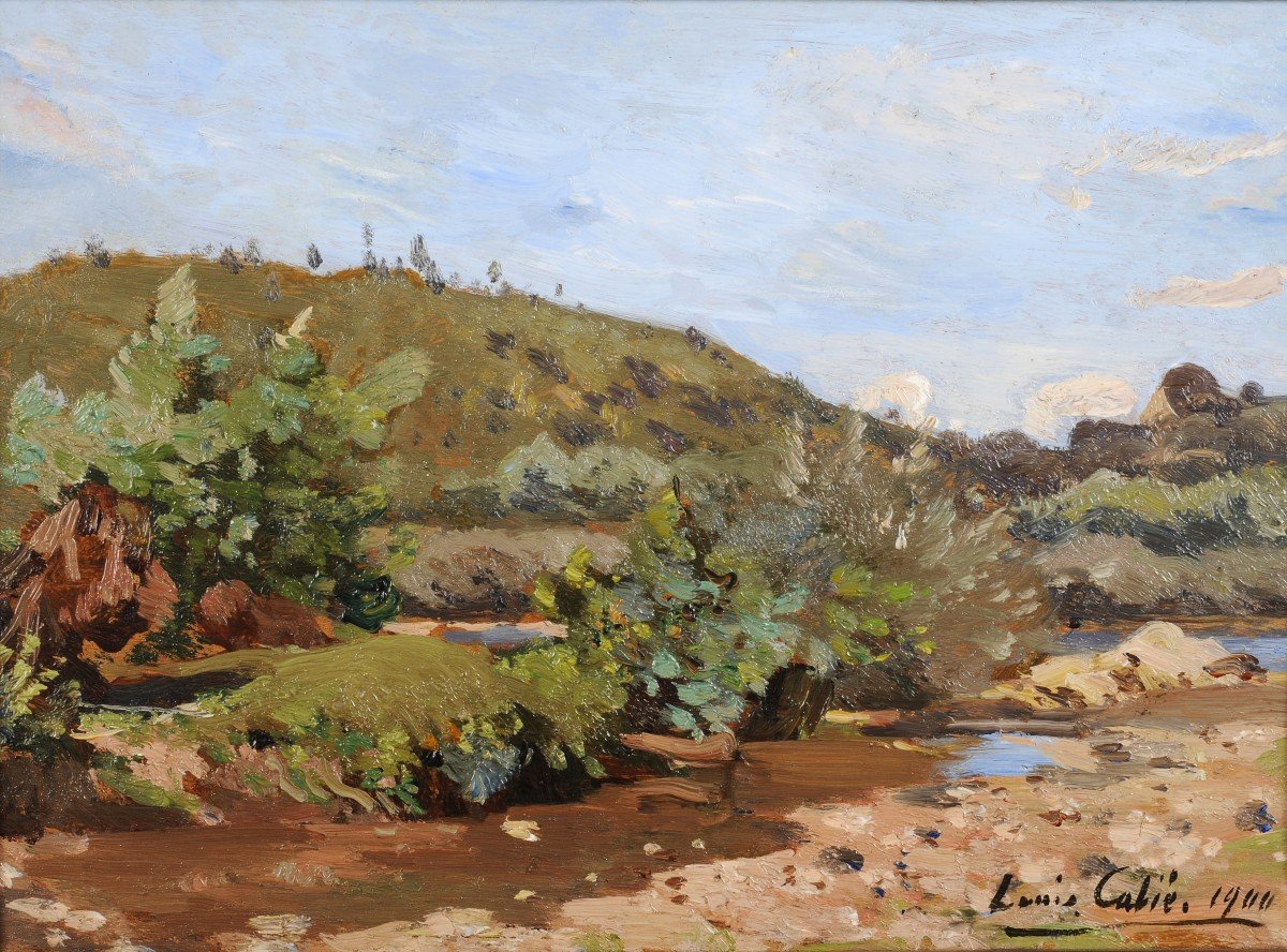 Louis Cabié (1853-1939) The Vézère At Les Eyzies In Summer Sarlat Périgord Dordogne-photo-2