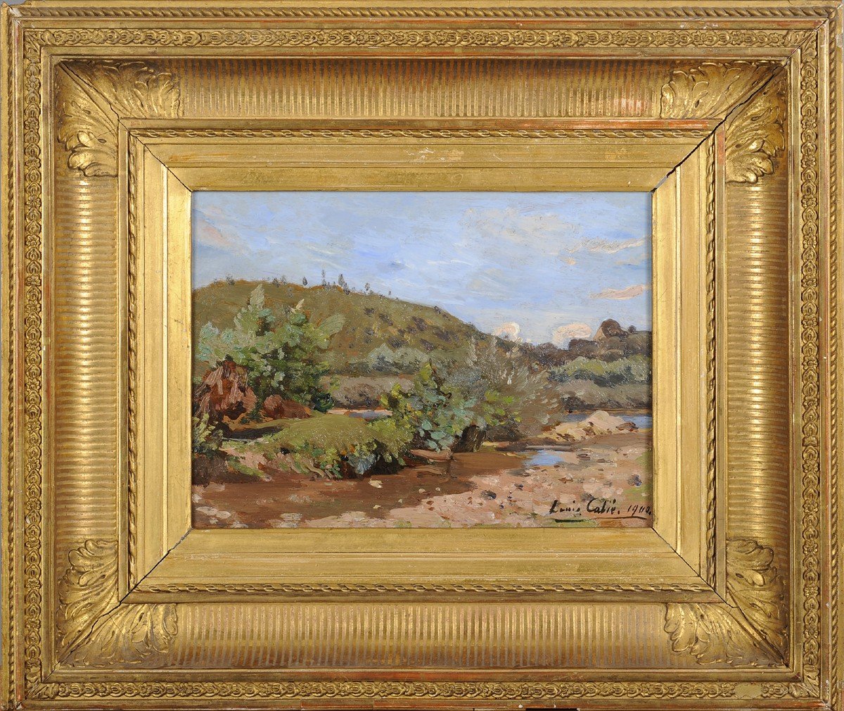 Louis Cabié (1853-1939) The Vézère At Les Eyzies In Summer Sarlat Périgord Dordogne