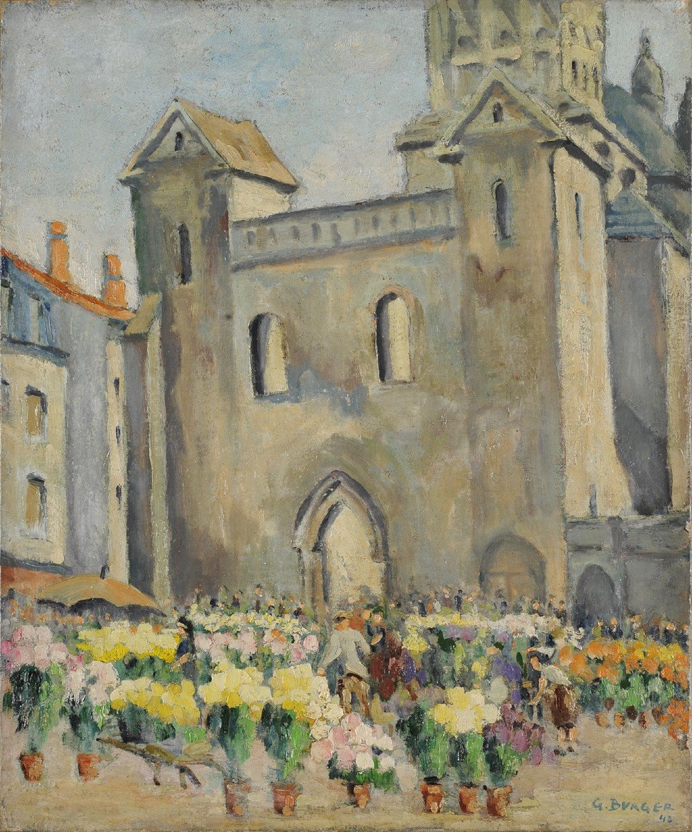 Georges Burger (1902-1983) Toussaint Sur La Clautre In Périgueux Dordogne