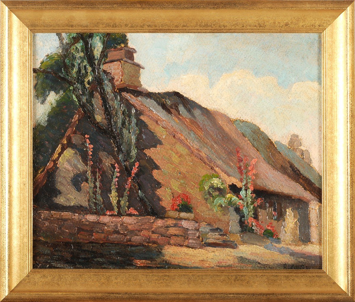 René Laforest (1893-1972) Chaumière en Corrèze-photo-2