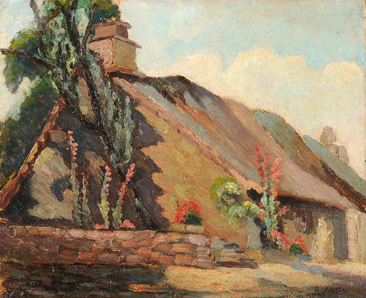 René Laforest (1893-1972) Chaumière en Corrèze