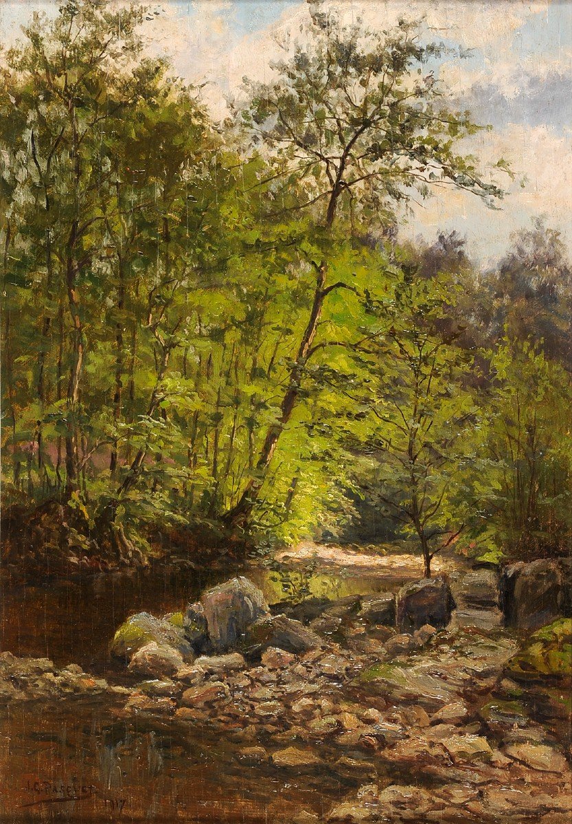 Jean-georges Pasquet (1851-1936) Le Taravellou At The Bachellerie Dordogne Périgord
