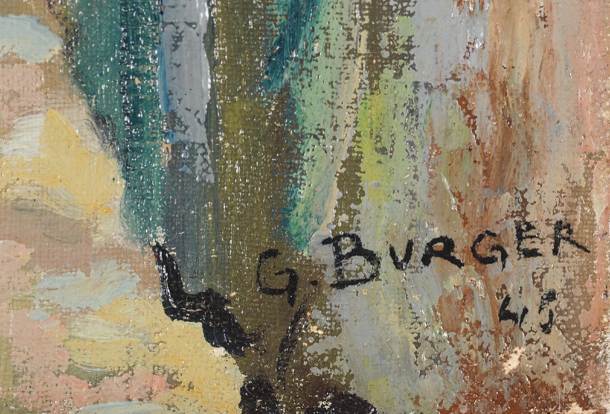 Georges Burger (1902-1983) Rue Du Basilic In Périgueux Dordogne-photo-4