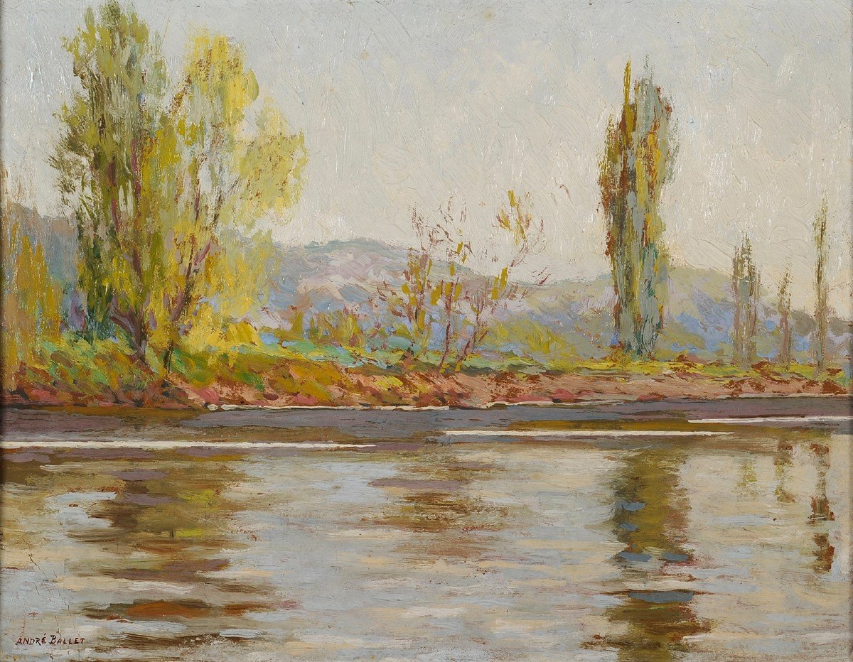 André Ballet (18851959) The Dordogne In Altillac Near Beaulieu Corrèze-photo-2