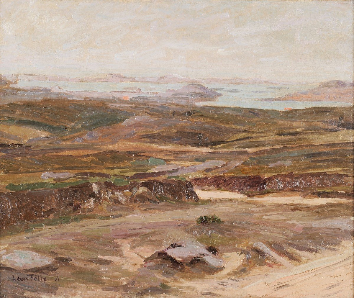 Léon Félix (1869-1940) Ploumanac'h Côtes d'Armor Bretagne-photo-2