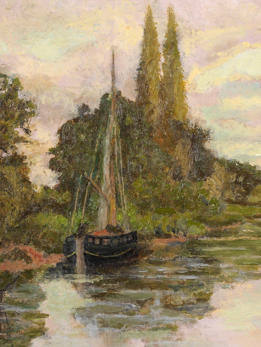 Léon Bonnier - The Dordogne Downstream From Trémolat 1919-photo-3