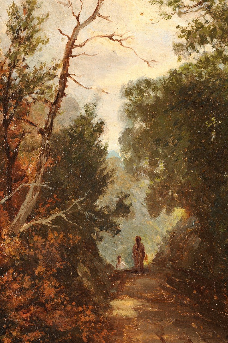 Tristan Lacroix (1849-1920) The Gorge Aux Loups In The Forest Of Fontainebleau-photo-3