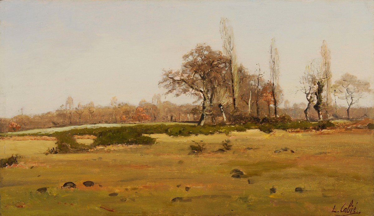 Louis Cabié (1853-1939) Landes To Pessac In Winter Gironde-photo-2