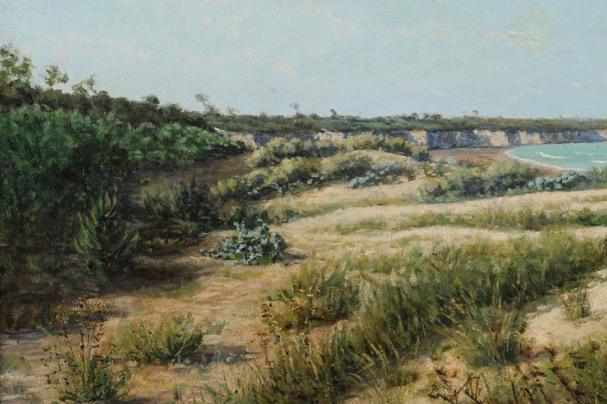 Jean-Georges Pasquet (1851-1936) La pointe de Suzac à Saint Georges de Didonne Royan Charente-photo-3