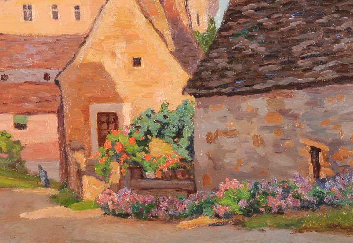 Guillaume Vicens (1898-1989) The Castle Of Beynac - Dordogne-photo-4
