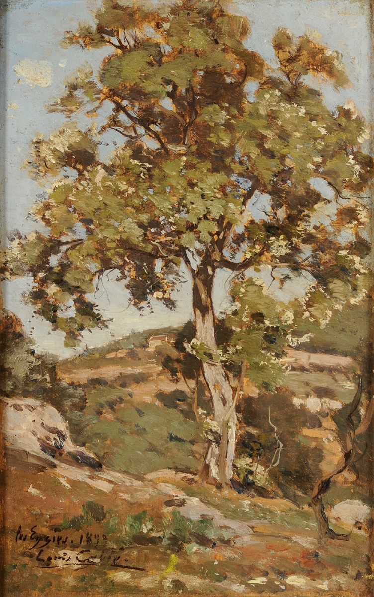 Louis Cabié (1853-1939) Holm Oaks In Les Eyzies Périgord Dordogne