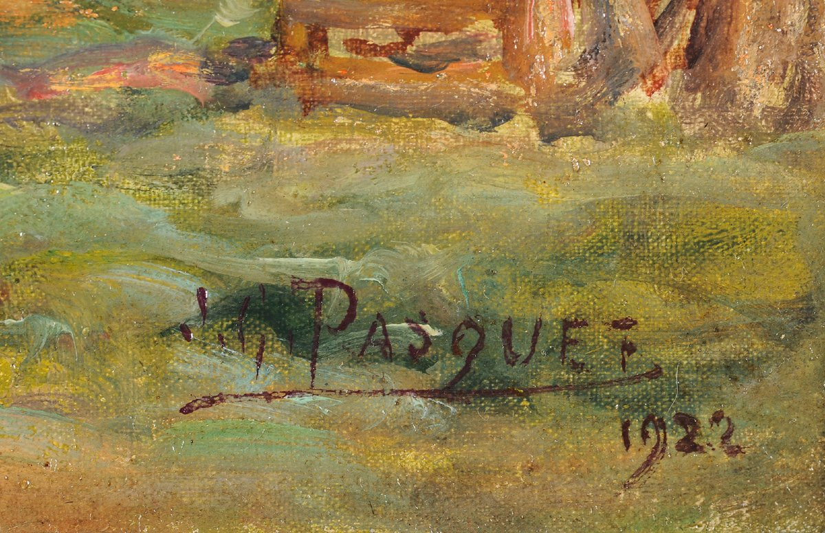Jean-Georges Pasquet (1851-1936) L’atelier du menuisier à Saint Georges de Didonne Charente-photo-4