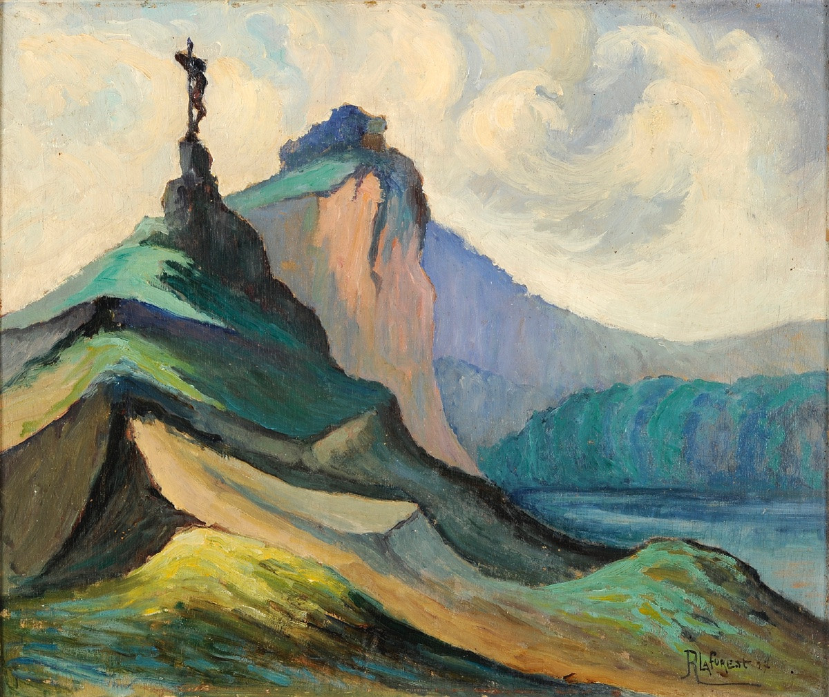 René Laforest (1893-1972) Christ Of Mirandol In The Circus Of Montvalent - Lot-photo-2