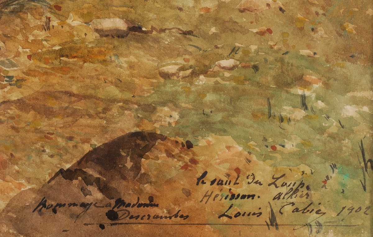 Louis Cabié (1853-1939) Le Saut du Loup sur l’Aumance à Hérisson Allier-photo-1