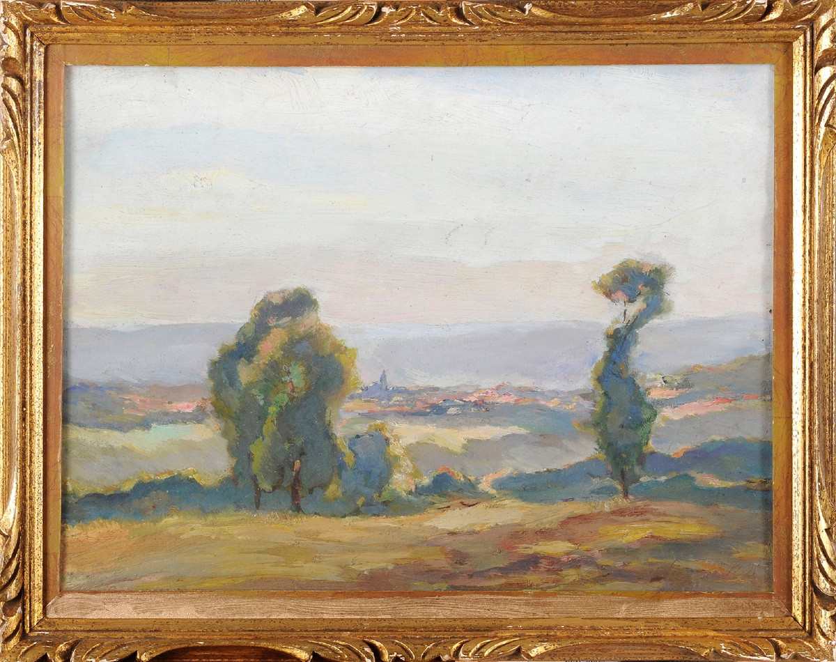 Georges Darnet (1859-1936) Heights Of Périgueux Dordogne