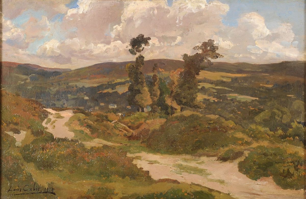 Louis Cabié (1853-1939) Landscape Of The Heights Of Eymoutiers Haute-vienne-photo-2