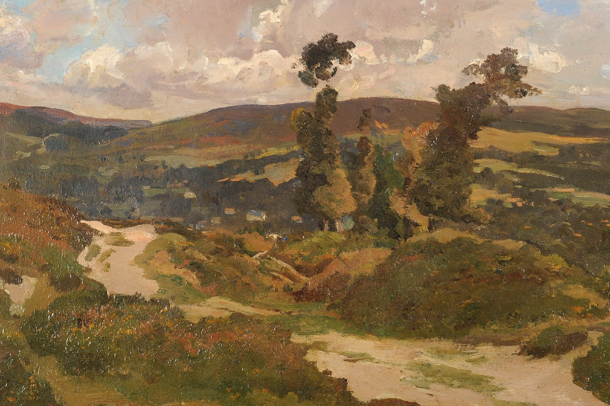 Louis Cabié (1853-1939) Landscape Of The Heights Of Eymoutiers Haute-vienne-photo-3