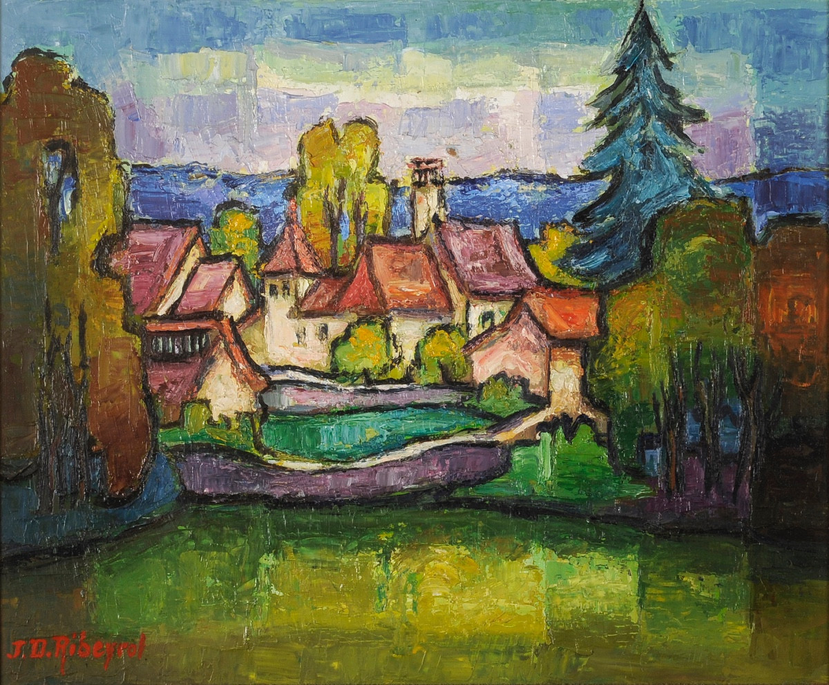 Jean-daniel Ribeyrol (1918-2005) Farm In Meyrals-photo-2