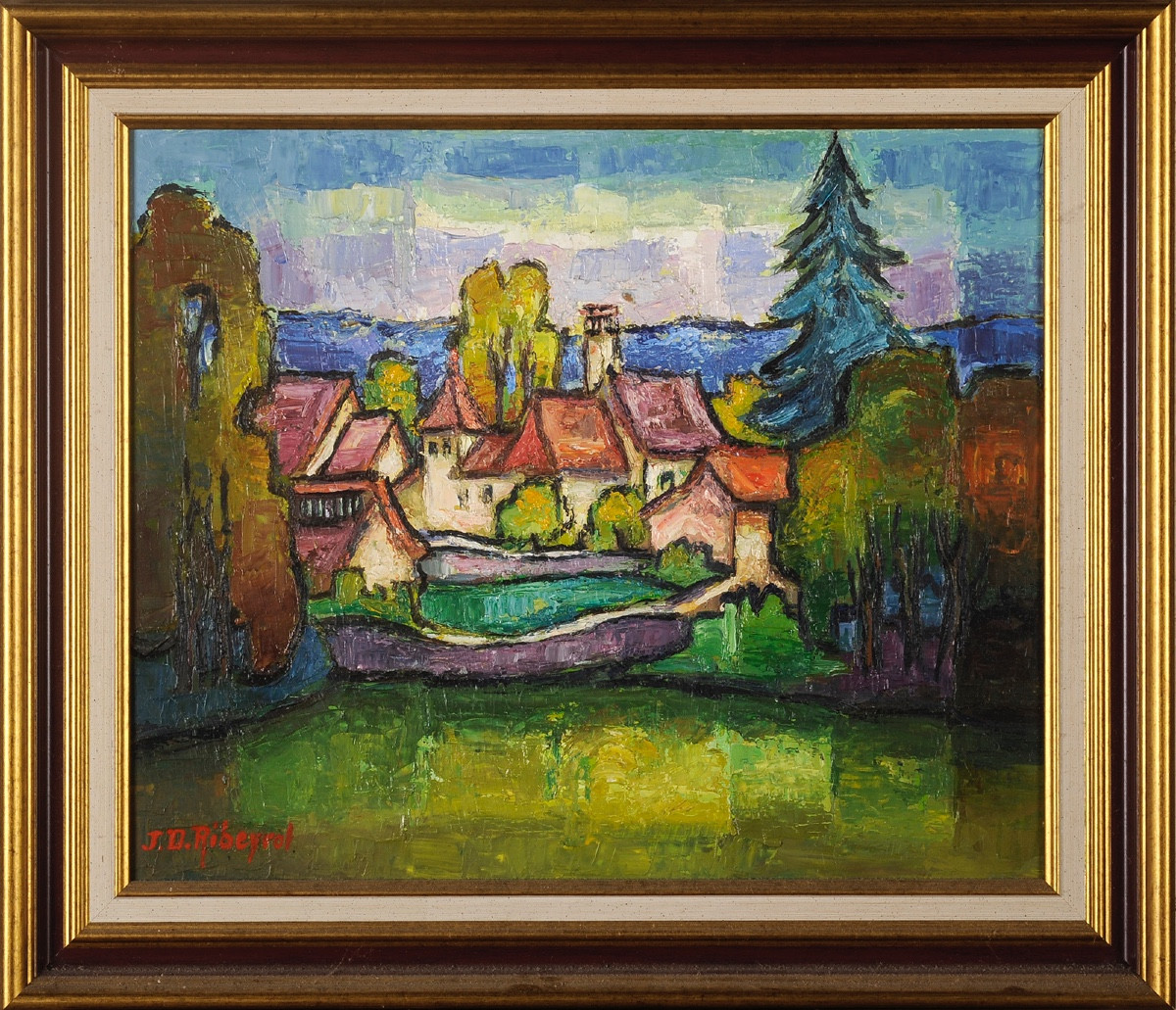 Jean-daniel Ribeyrol (1918-2005) Farm In Meyrals