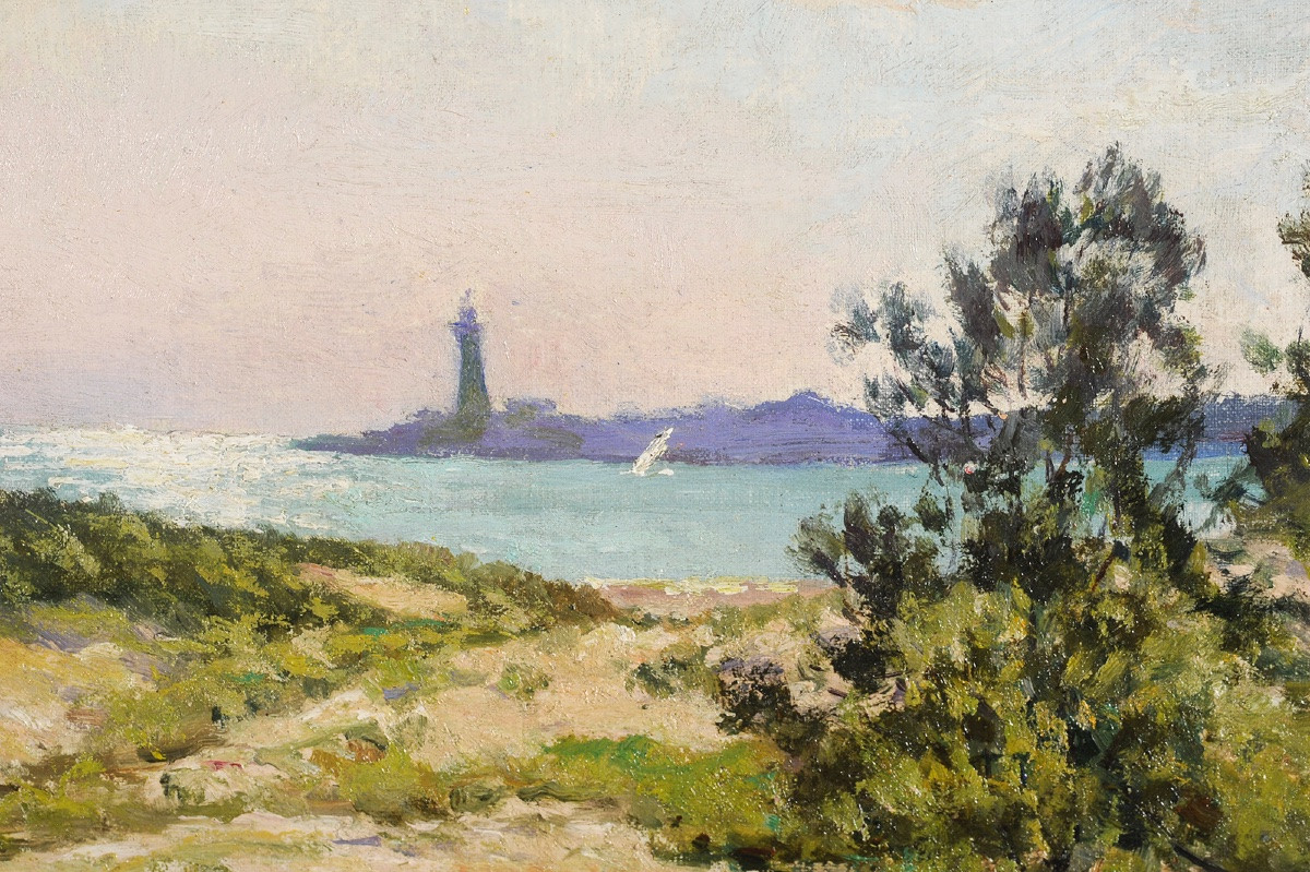 Jean-georges Pasquet (1851-1936) The Dunes At Saint Georges De Didonne Royan Charente-photo-3