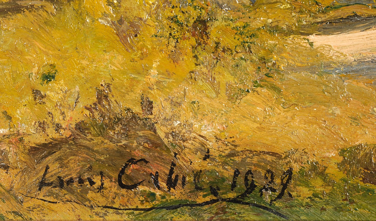 Louis Cabié (1853-1939) Path In A Hamlet-photo-3