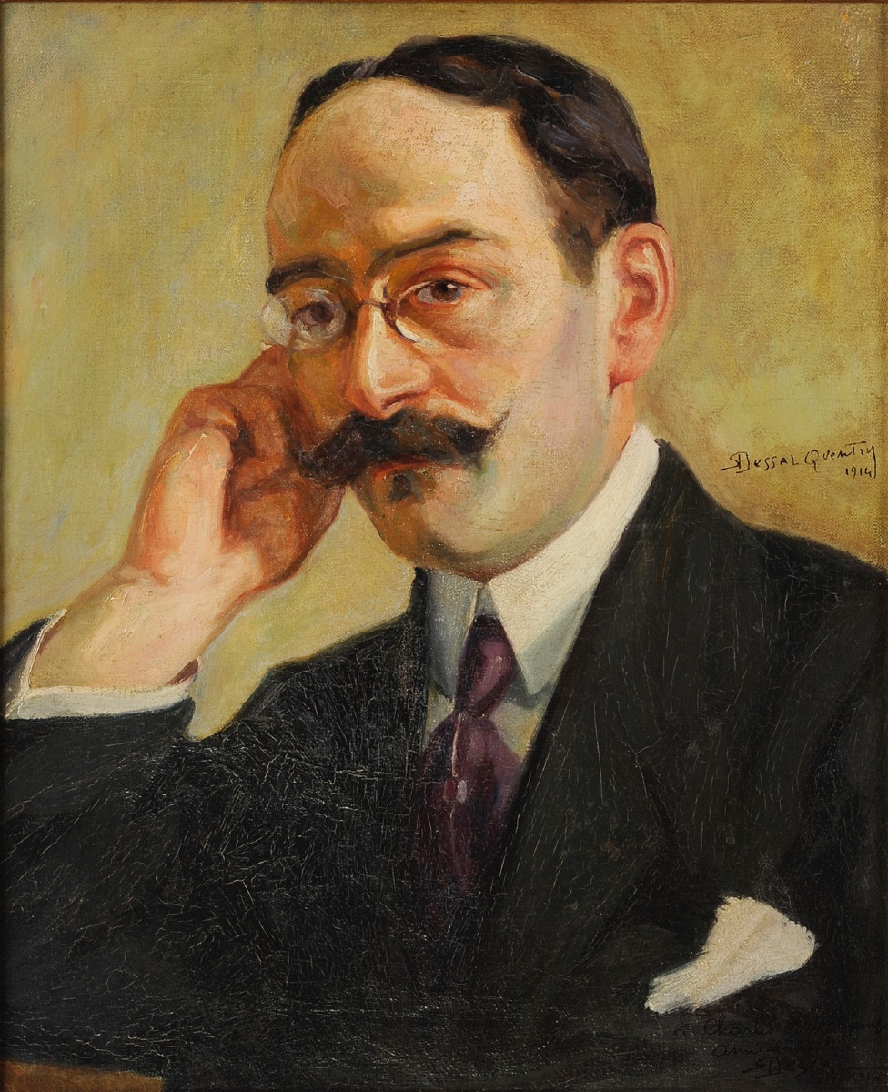 Robert Dessales-Quentin (1885-1958) Portrait de l’acteur Charles Deschamps (1882-1959)