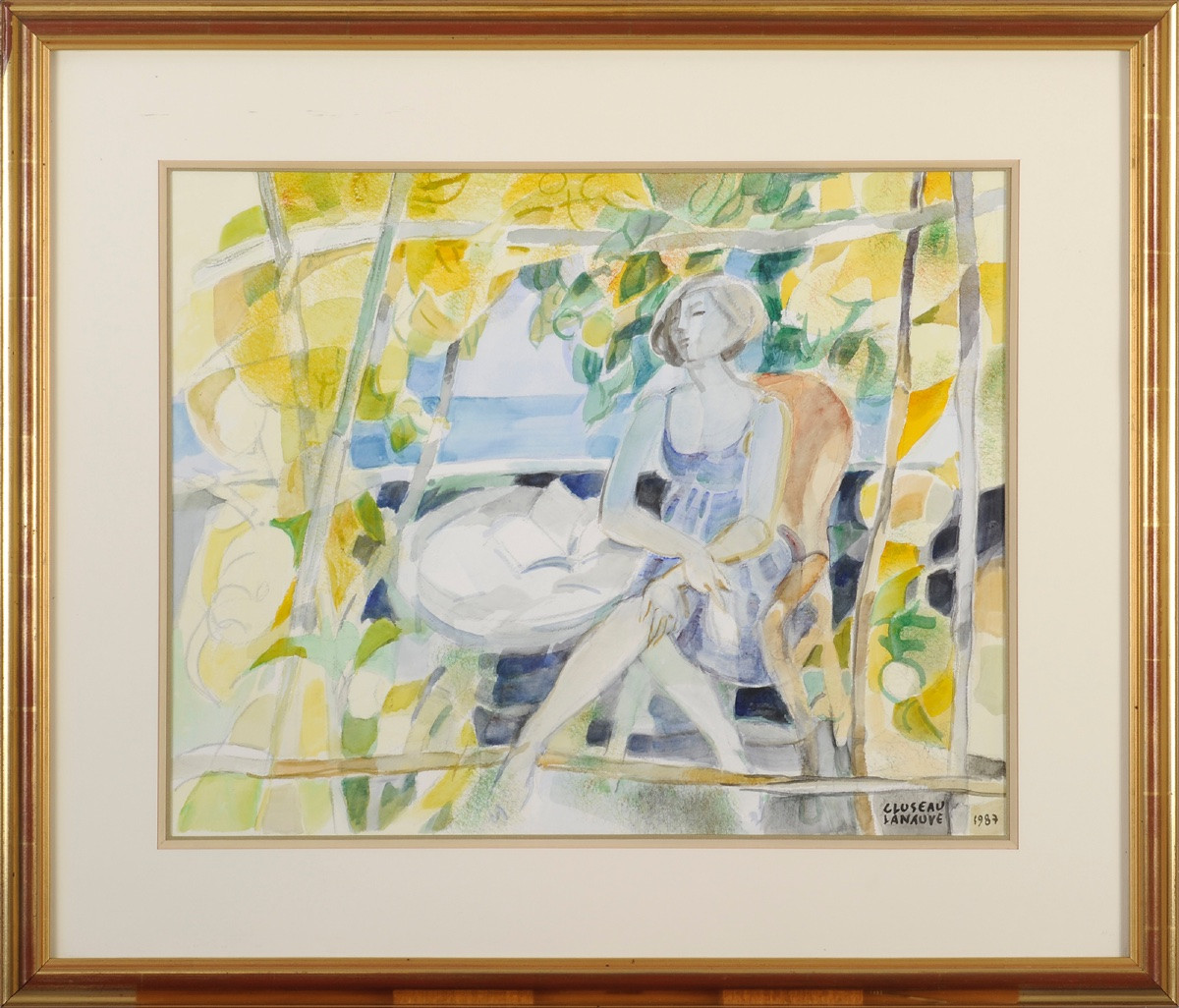 Jean Cluseau-lanauve (1914-1997) Rest In The Garden-photo-2