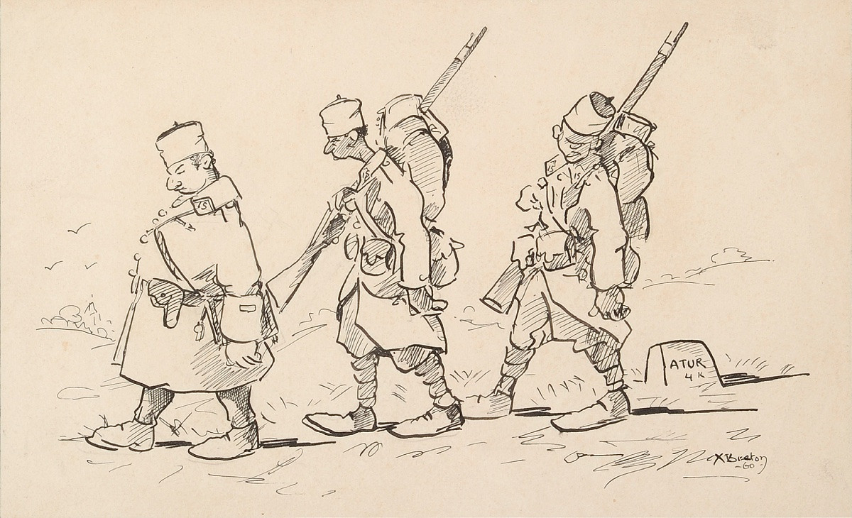 Senegalese Riflemen In Front Of Atur During The Second World War, Dordogne-photo-2