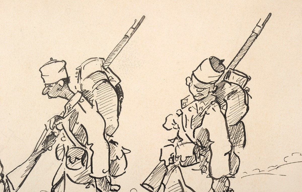 Senegalese Riflemen In Front Of Atur During The Second World War, Dordogne-photo-3