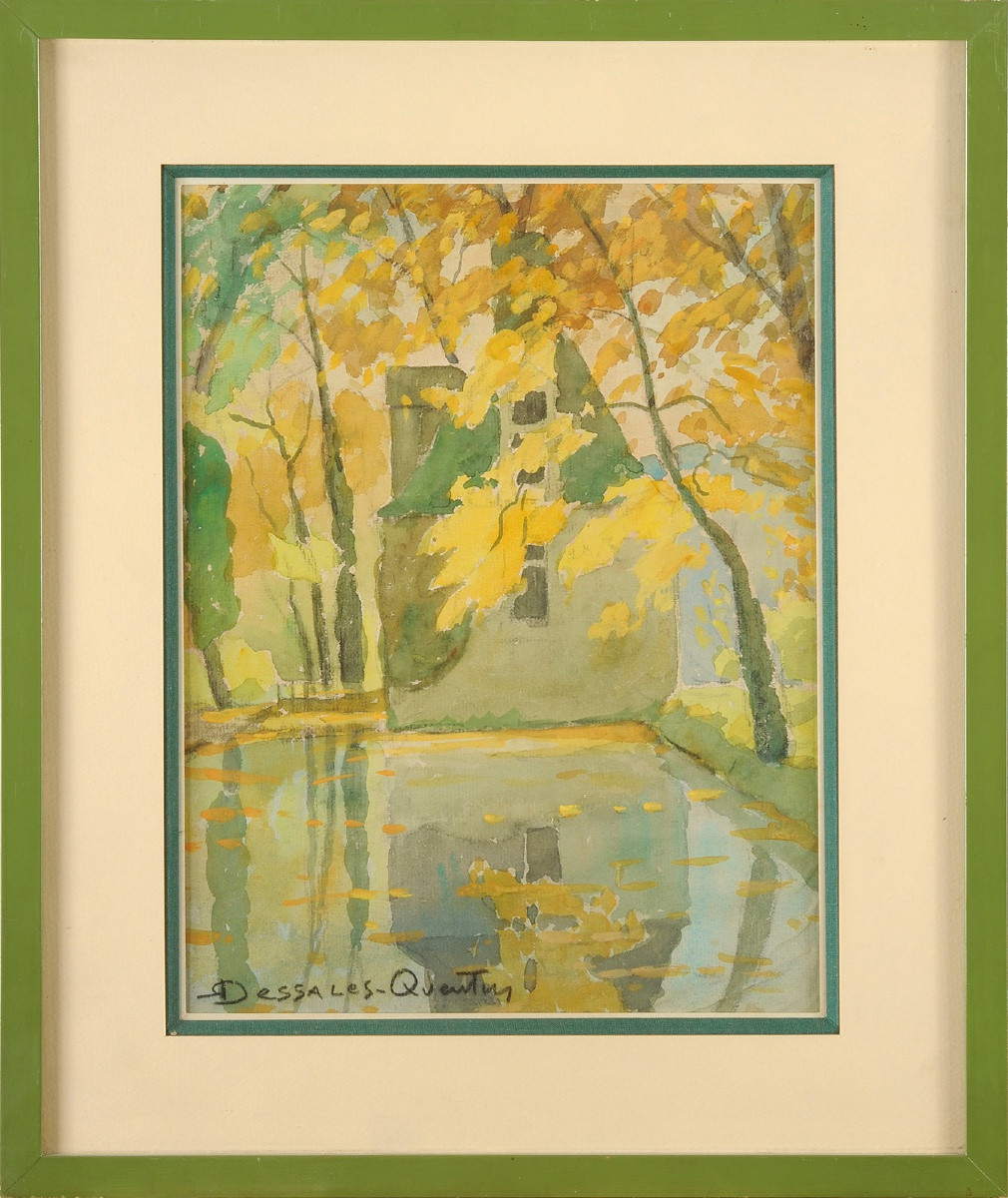 Robert Dessales-quentin (1885-1958) The Saltgourde Pavilion, Marsac-chancelade, Dordogne-photo-2