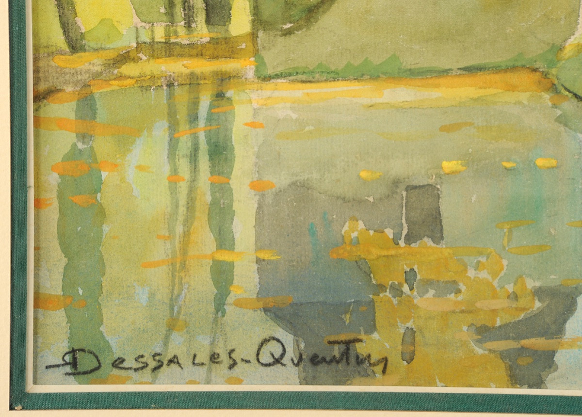 Robert Dessales-quentin (1885-1958) The Saltgourde Pavilion, Marsac-chancelade, Dordogne-photo-3