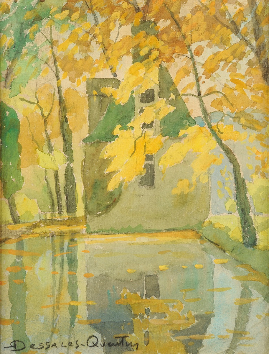 Robert Dessales-quentin (1885-1958) The Saltgourde Pavilion, Marsac-chancelade, Dordogne