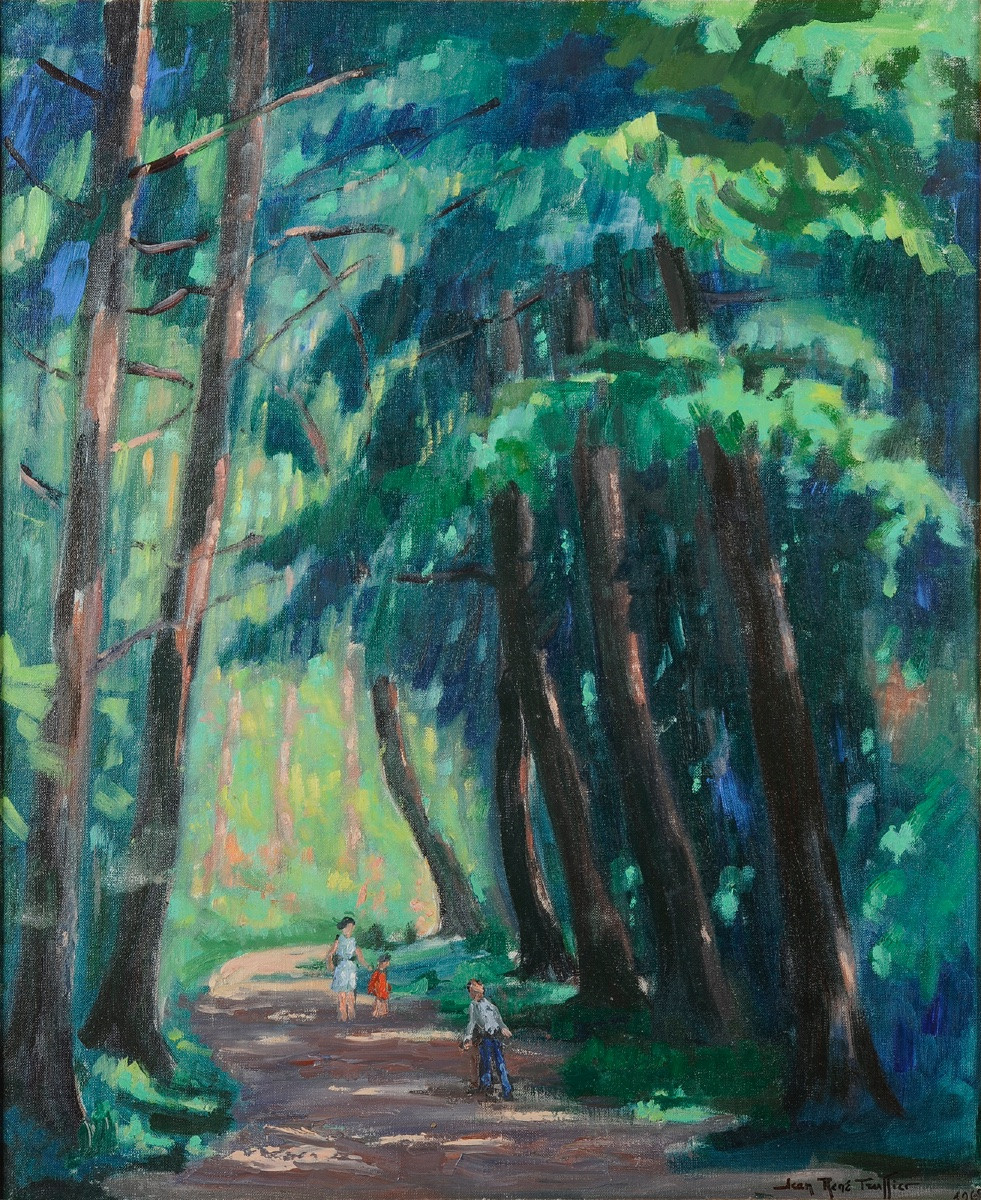 Jean-René Truffier (1905-1982) Les grands arbres, Nontron Dordogne-photo-2