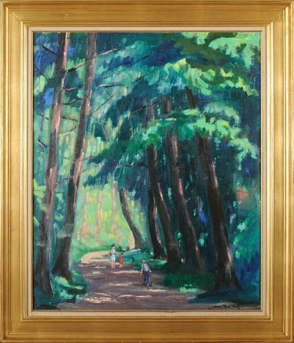 Jean-René Truffier (1905-1982) Les grands arbres, Nontron Dordogne