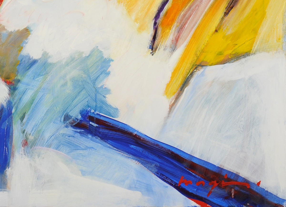 Pascal Magis (1955-2011) Untitled Abstract Meyrals-photo-3