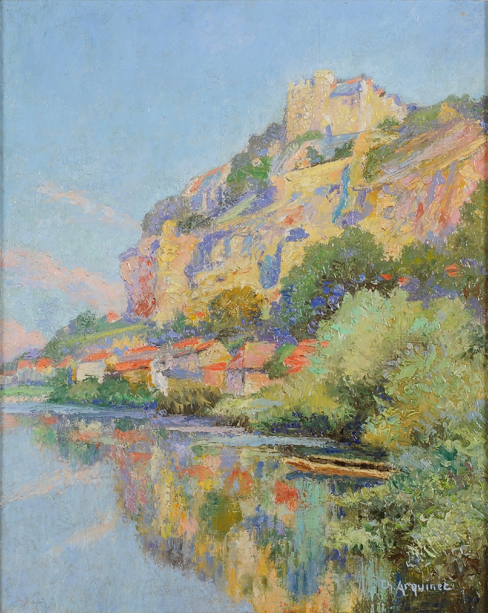 Charles Arquinet (XXe) Vue de Beynac-photo-2